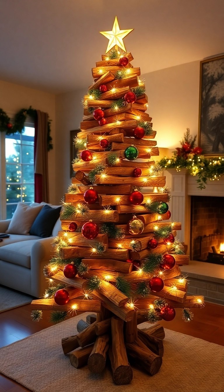 10 Incredible Scrap Wood Christmas Projects You Can Make in a Weekend! - 1. Rustic Christmas Tree