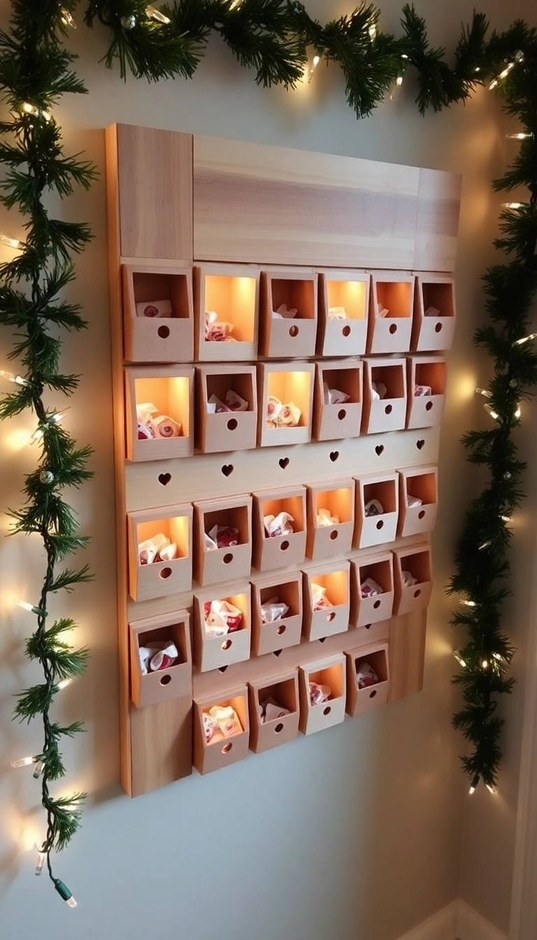 10 Incredible Scrap Wood Christmas Projects You Can Make in a Weekend! - 3. Advent Calendar