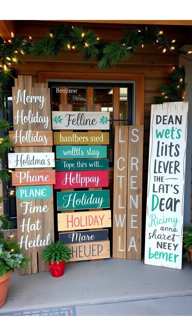 10 Incredible Scrap Wood Christmas Projects You Can Make in a Weekend! - 4. Holiday Signage