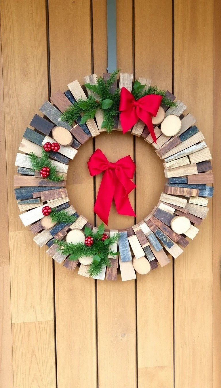 10 Incredible Scrap Wood Christmas Projects You Can Make in a Weekend! - 5. Scrap Wood Wreath
