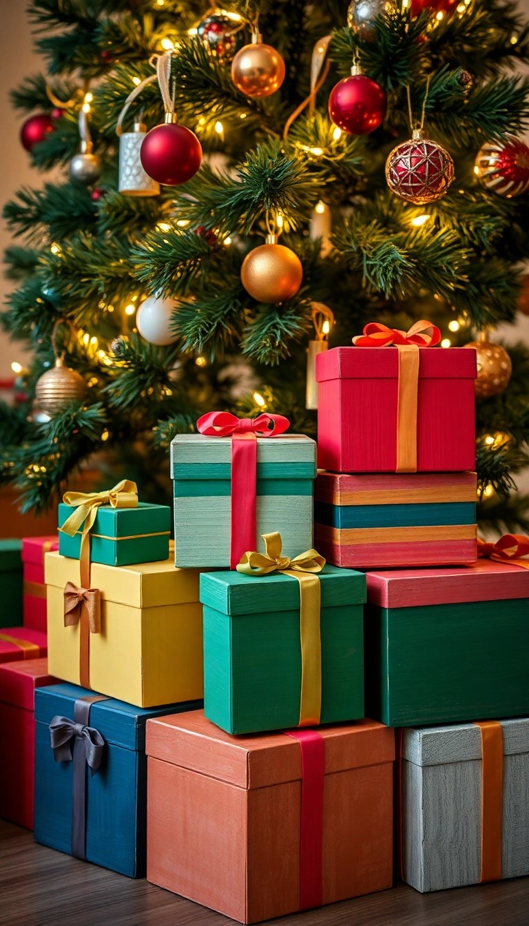 10 Incredible Scrap Wood Christmas Projects You Can Make in a Weekend! - 8. Gift Boxes