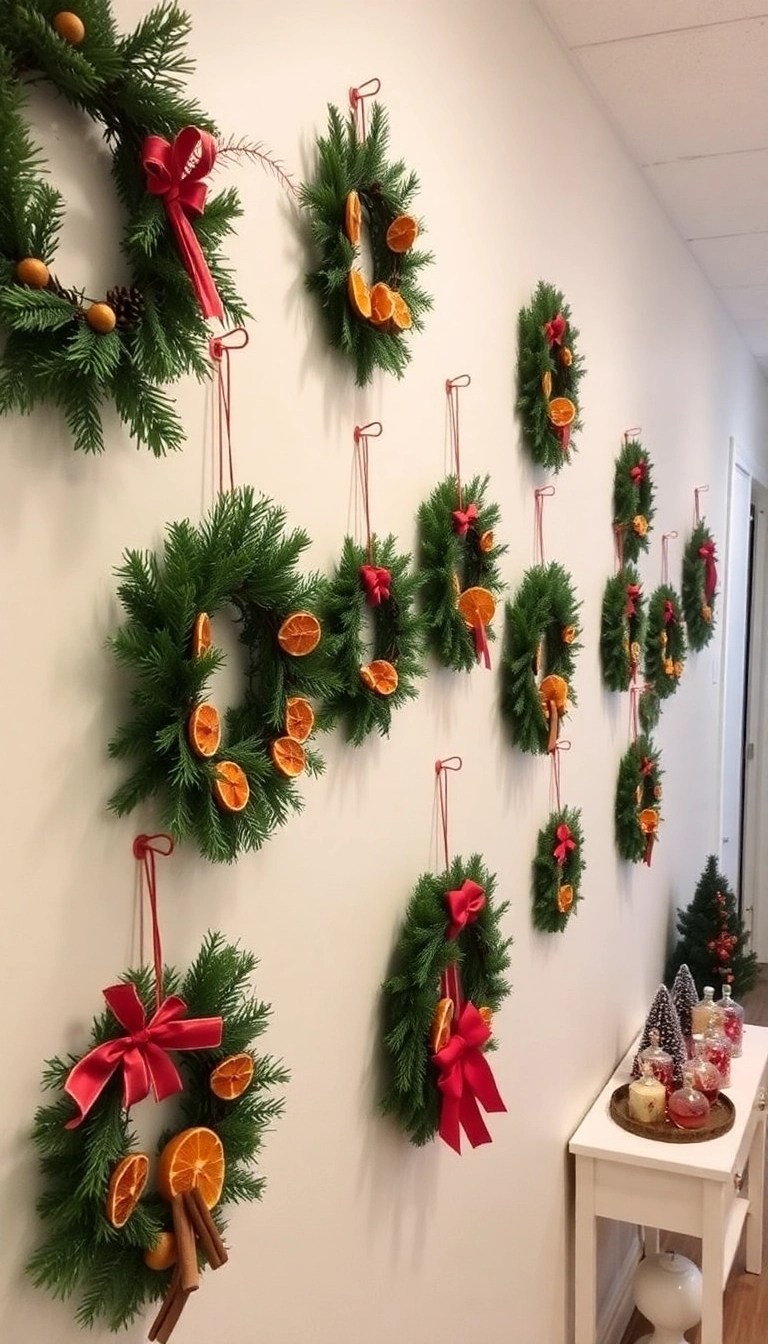 10 Stunning DIY Christmas Hallway Decor Ideas That Will Leave You in Awe! - 2. DIY Christmas Wreaths