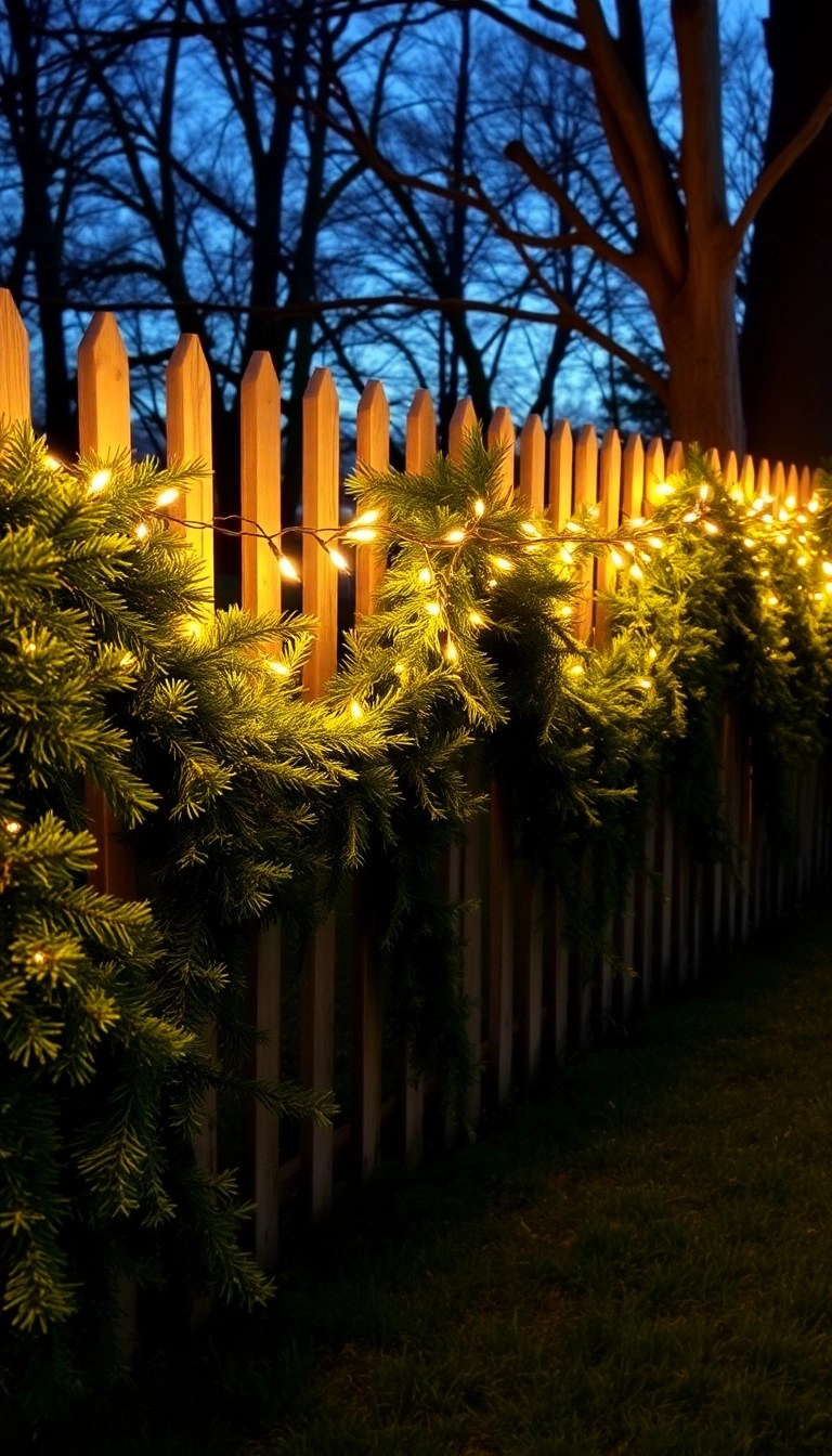 12 DIY Christmas Light Hacks That Will Transform Your Outdoor Space (You Won't Believe #8!) - 10. DIY Lighted Garland