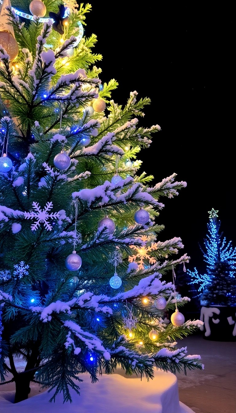 18 Themed Christmas Tree Lights That Will Wow Your Guests (Don't Miss #5!) - 1. Whimsical Winter Wonderland