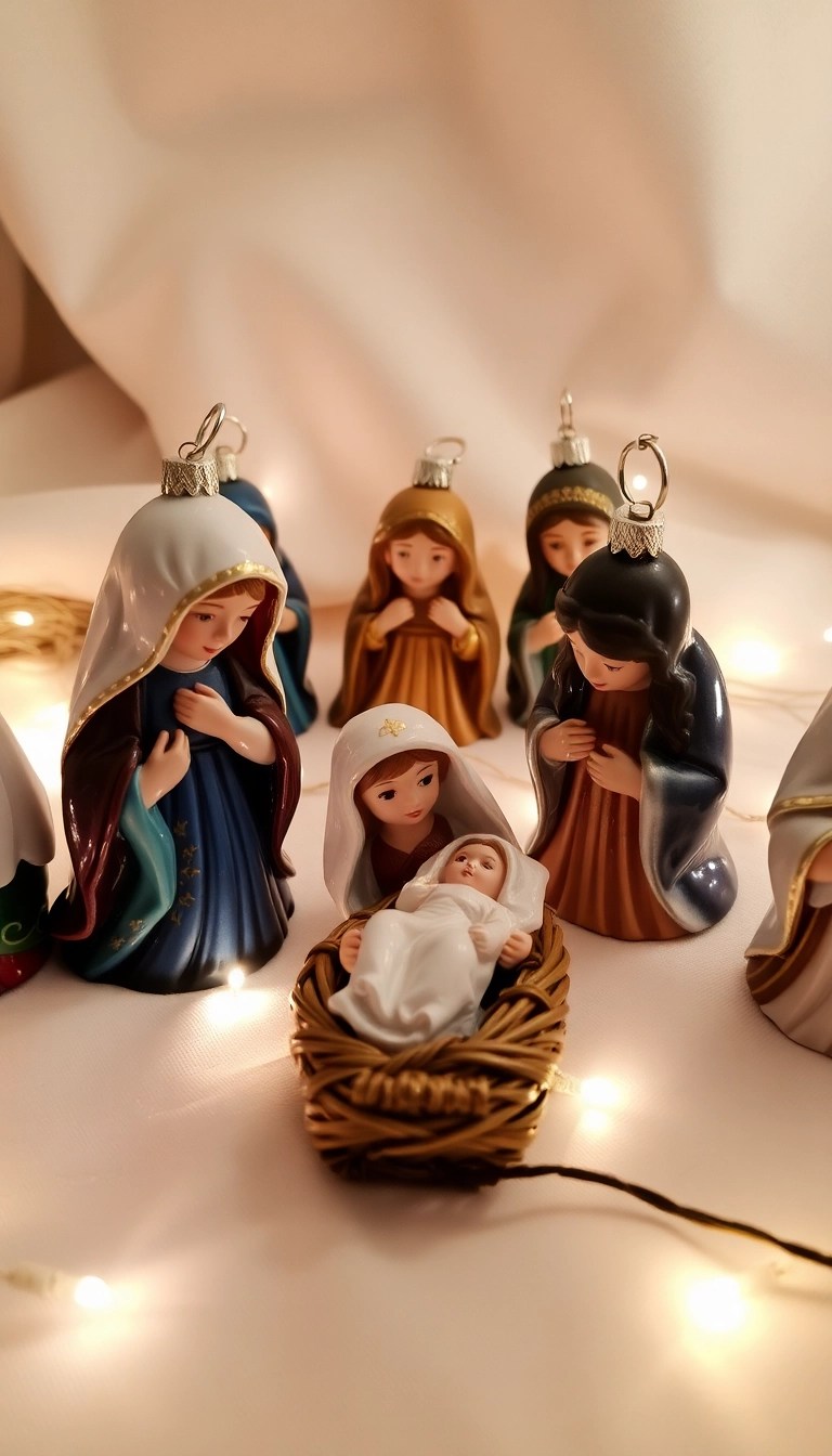 21 Easy Homemade Wooden Ornaments You Can Make This Christmas (You Won't Believe #15!) - 11. Nativity Scene Ornaments