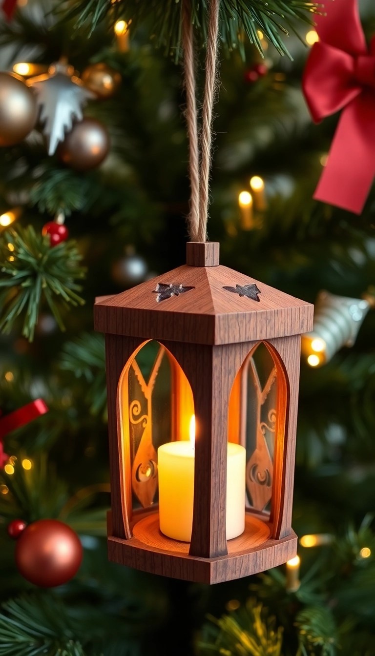 21 Easy Homemade Wooden Ornaments You Can Make This Christmas (You Won't Believe #15!) - 20. Candle Holders as Ornaments