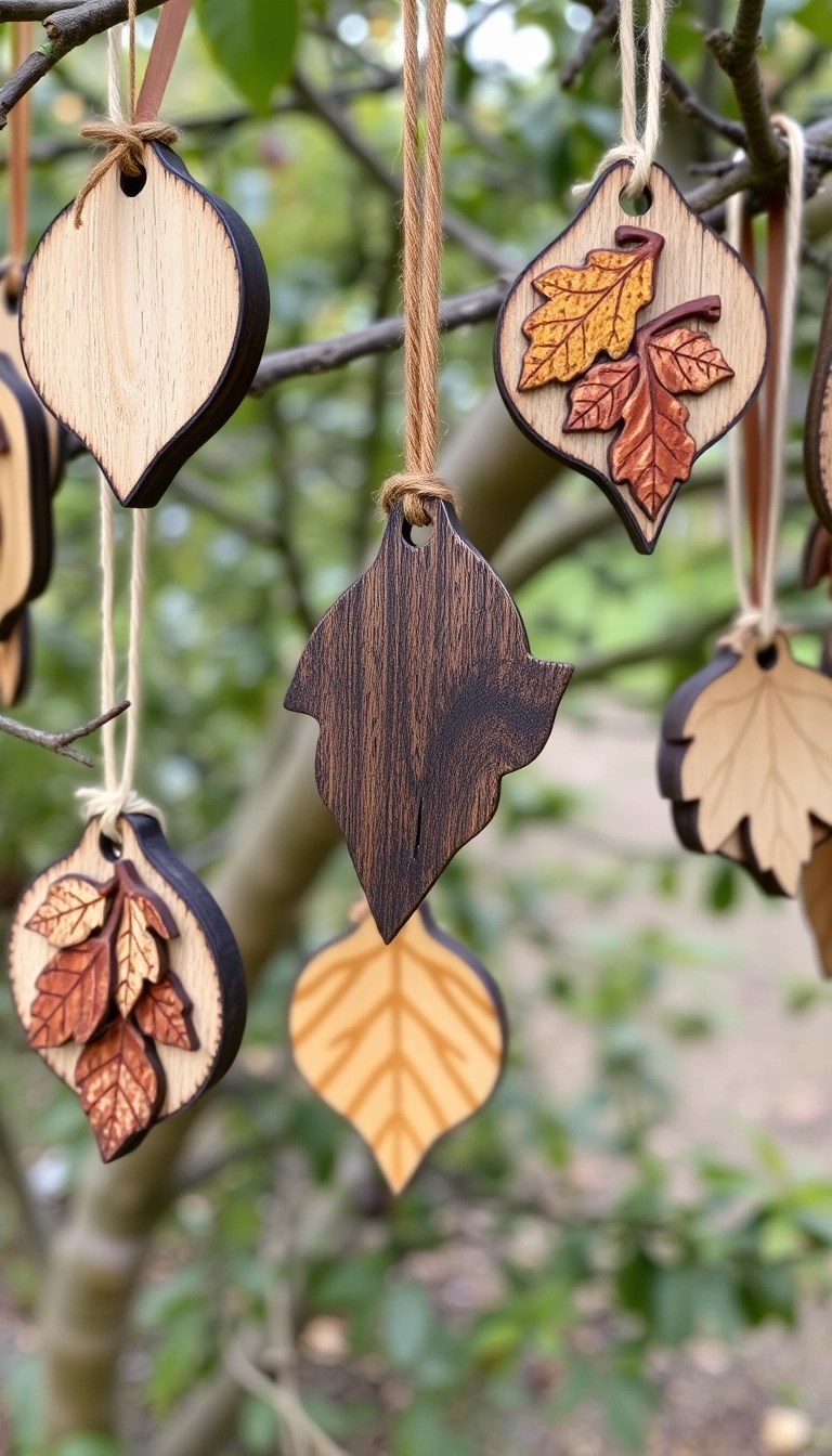 21 Easy Homemade Wooden Ornaments You Can Make This Christmas (You Won't Believe #15!) - 21. Nature-Inspired Ornaments