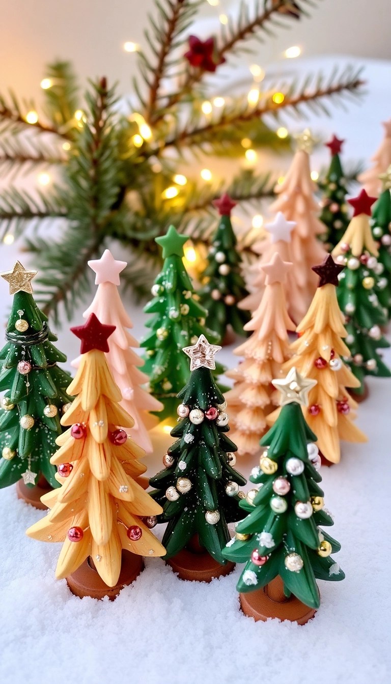 21 Easy Homemade Wooden Ornaments You Can Make This Christmas (You Won't Believe #15!) - 3. Miniature Wooden Christmas Trees