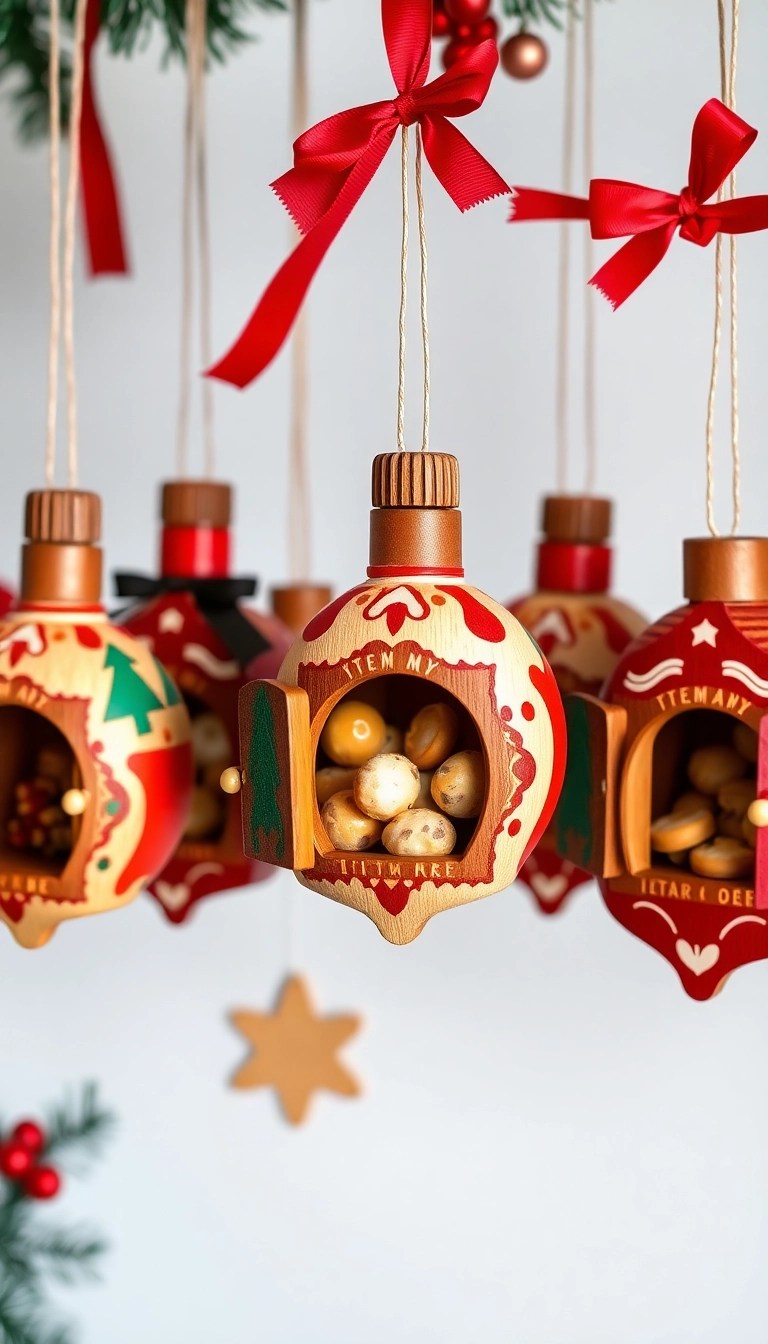 21 Easy Homemade Wooden Ornaments You Can Make This Christmas (You Won't Believe #15!) - 6. Advent Calendar Ornaments