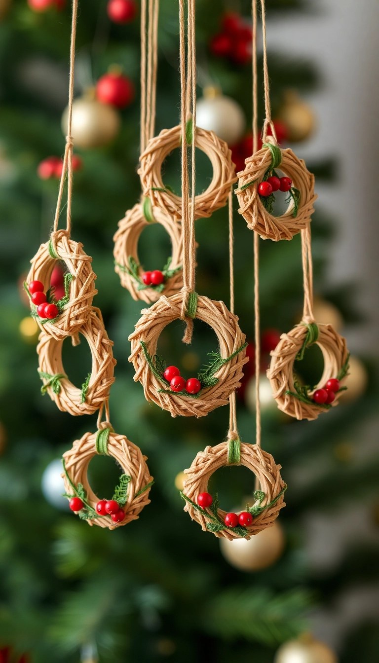 21 Easy Homemade Wooden Ornaments You Can Make This Christmas (You Won't Believe #15!) - 8. Holiday Wreaths